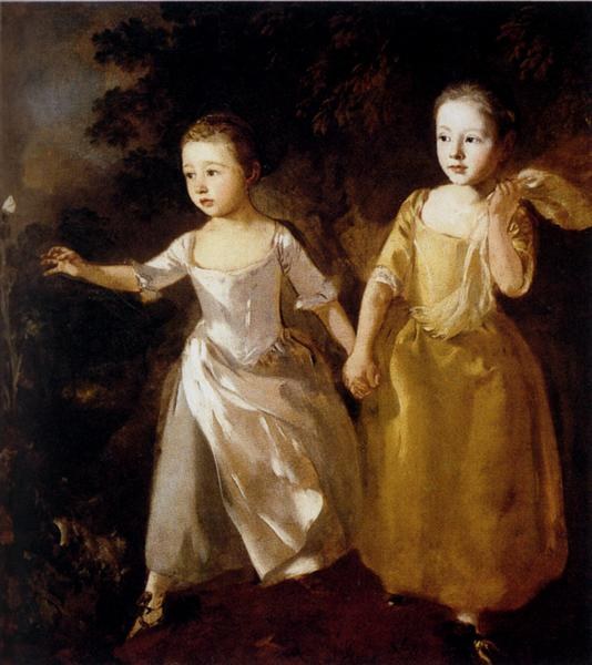 Дочери художника гоняются за бабочкой, 1759