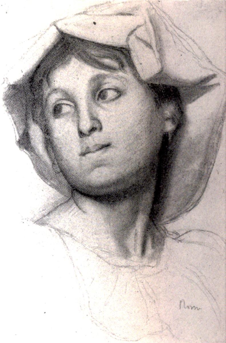 Голова молодой римлянки, 1856