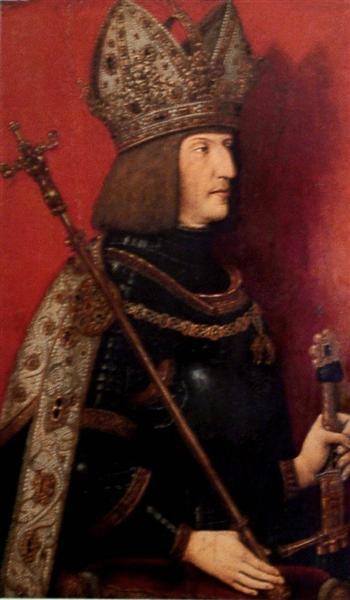 Портрет Максимилиана I (1459-1519), 1507 - 1508 - Бернхард Стригель