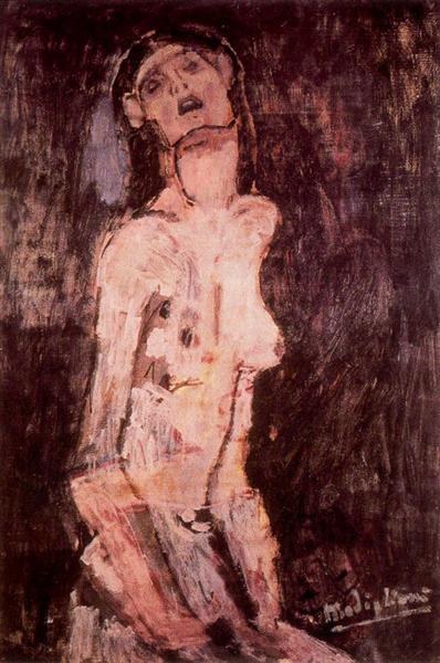 Страдающая обнаженная, c.1909