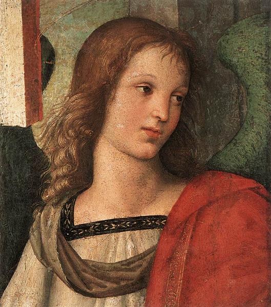 Ангел (фрагмент алтаря Барончи), 1500 - Рафаэль