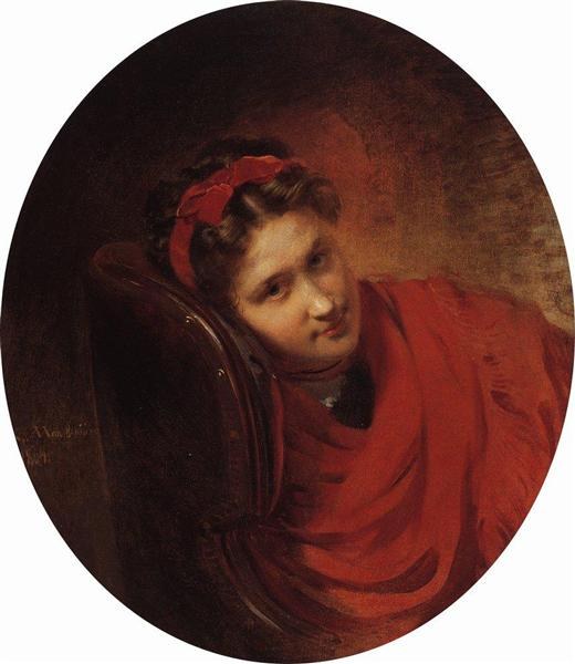 Портрет О.Маковской, 1864 - Константин Маковский