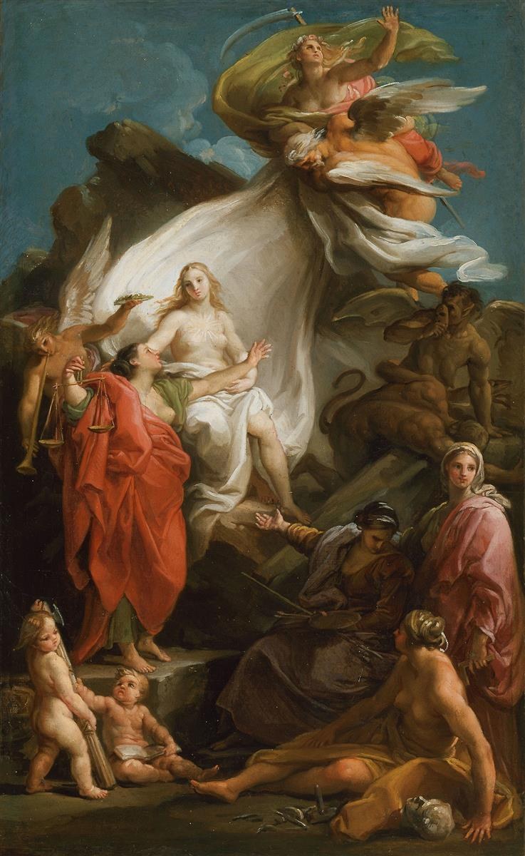 Время, открывающее истину, c.1745 - Помпео Батони