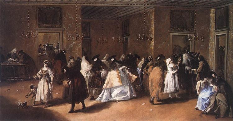 Встреча в масках, 1755