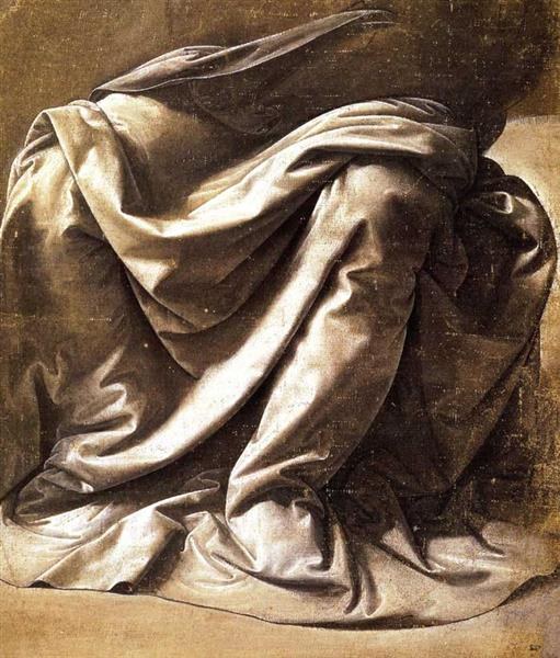 Этюд драпировки сидящей фигуры, 1473