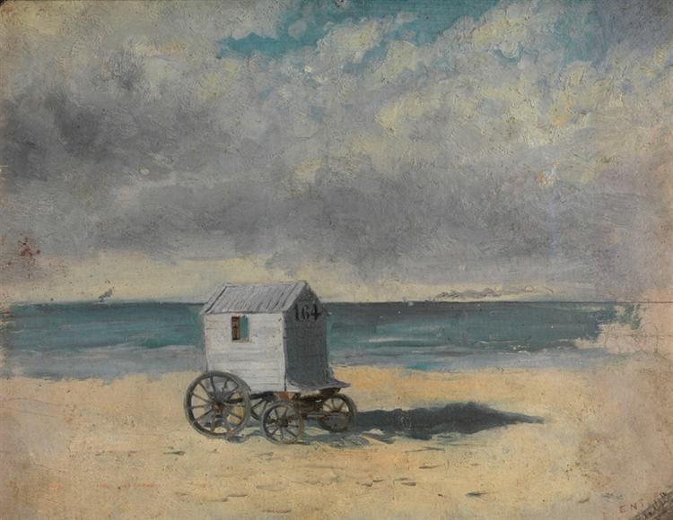 Купальный домик. Полдень, 29 июля 1876, 1876