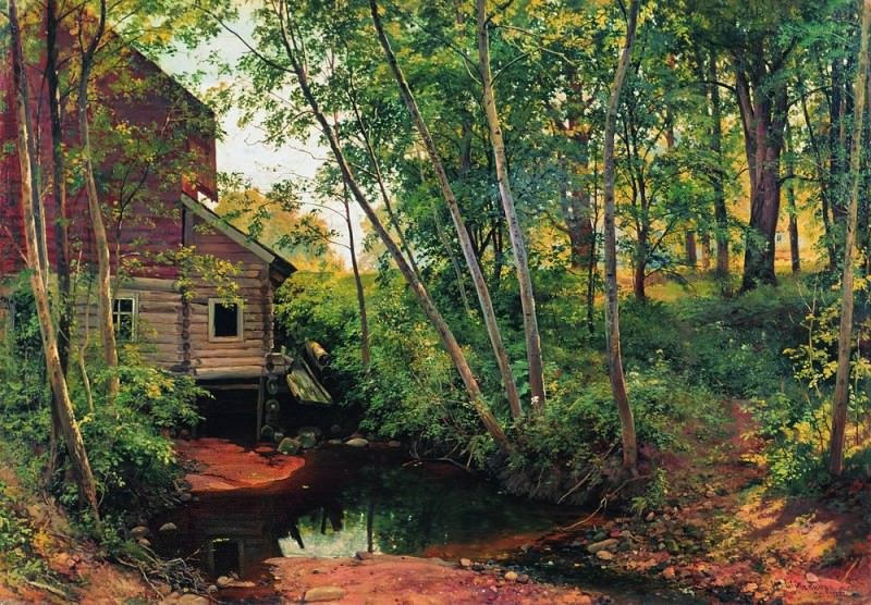 Мельница в лесу. Преображенское 1897 95х136
