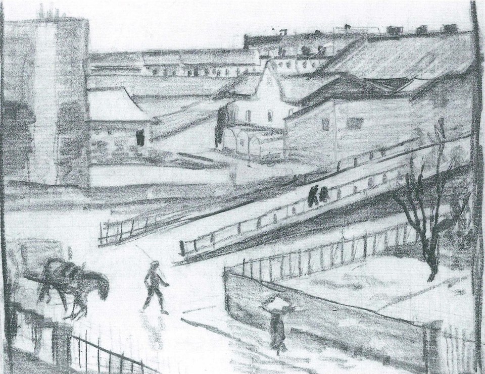 Эскиз моста, 1911