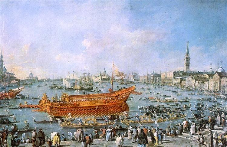 Отправление Буцентавра к Венецианскому Лидо в День Вознесения, 1766 - 1770