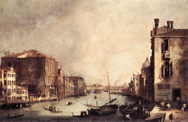 Рио дей Мендиканти: Взгляд на юг, c.1725