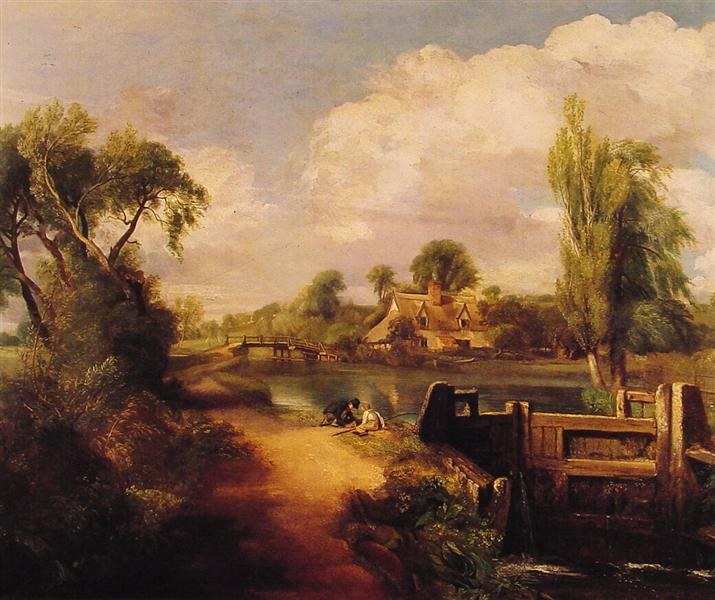 Пейзаж: Мальчики на рыбалке, 1813 - Джон Констебль