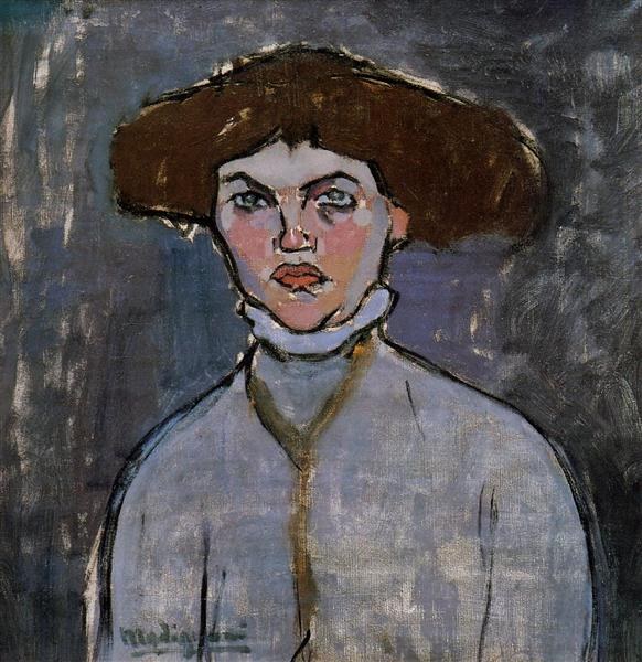 Голова молодой женщины, 1908