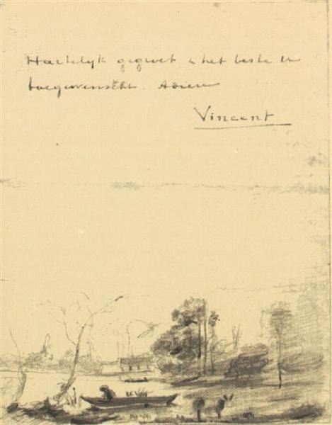 Город д'Авре: L'Etang au Batelier, 1875