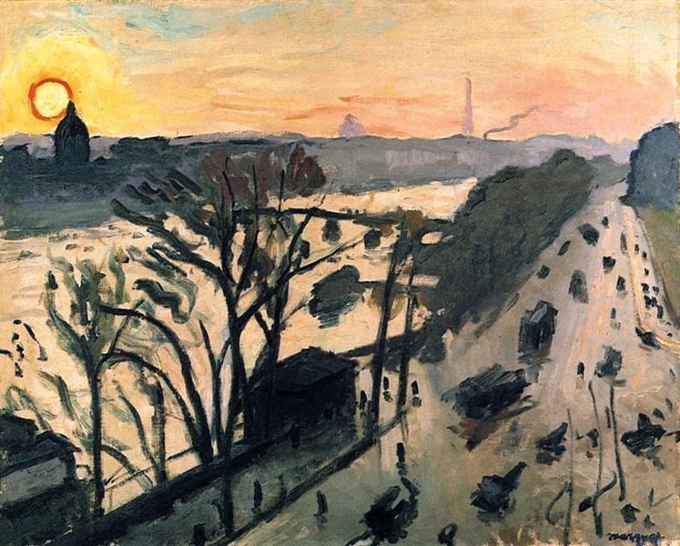 Набережная Лувра, 1905