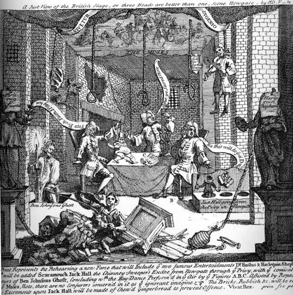 Простой вид на английскую сцену, 1724