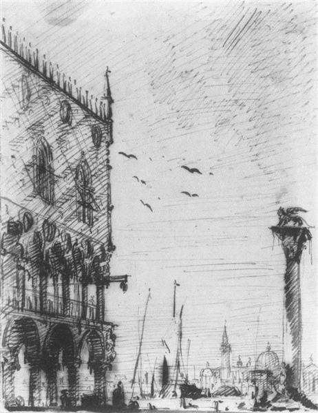 Пьяцетта на юге, c.1725