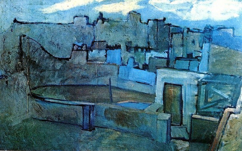 1903 г. Крыши Барселоны.