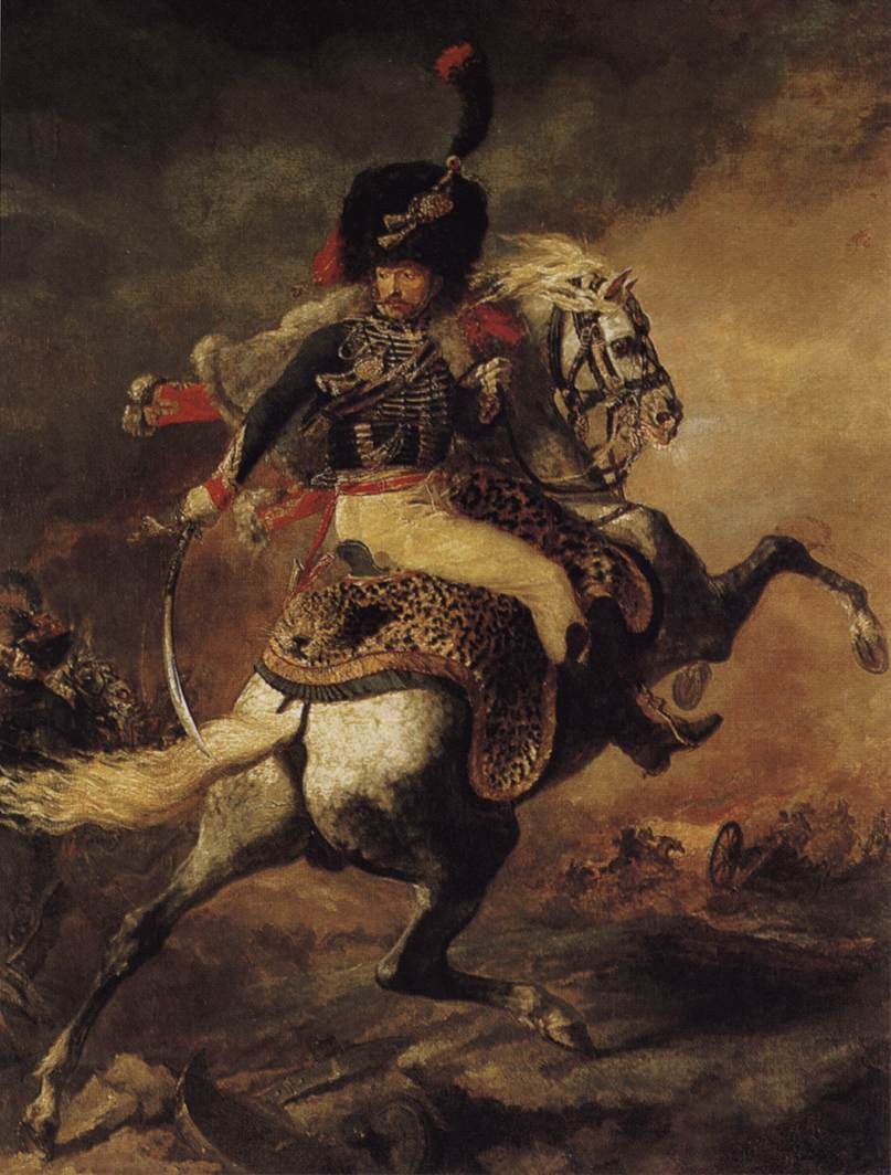 Офицер егерей, командующий атакой