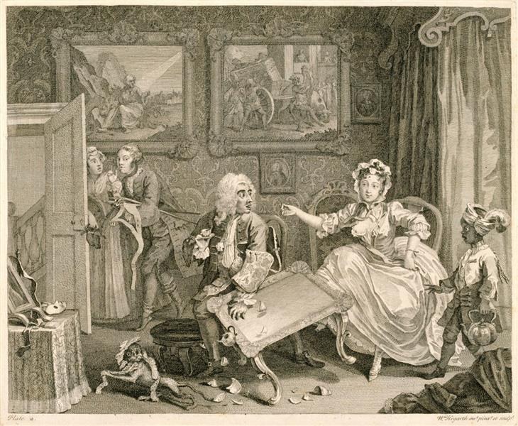Путешествие блудницы, пластина 2, 1732