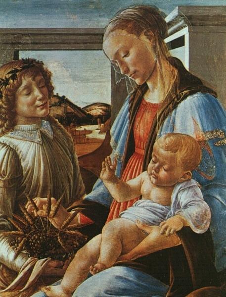 Мадонна с младенцем и ангелом, 1470