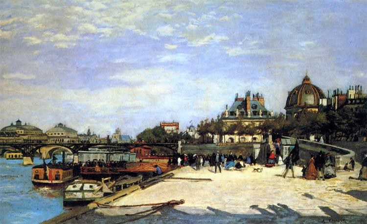 Мост Искусств и Институт Франции, 1867