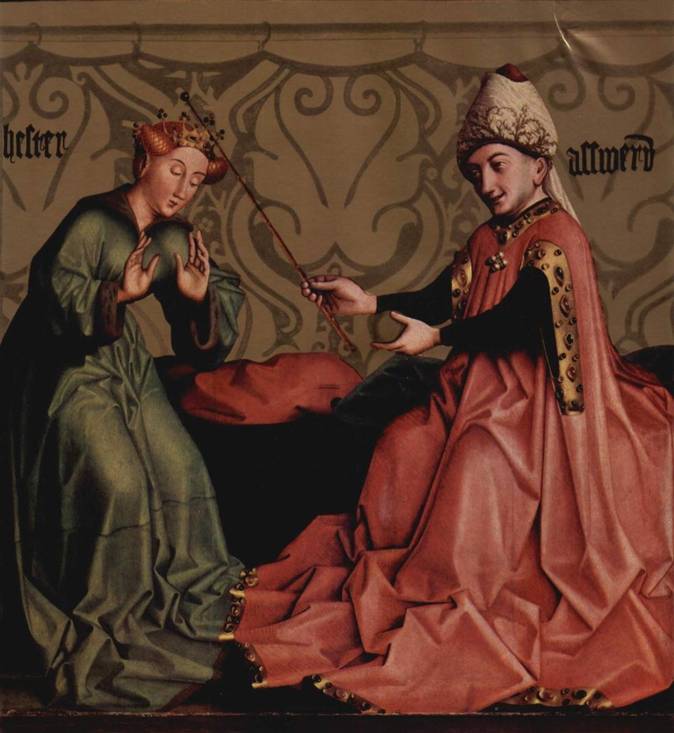 Эстер перед Артаксерксом, c.1435 - Конрад Витц