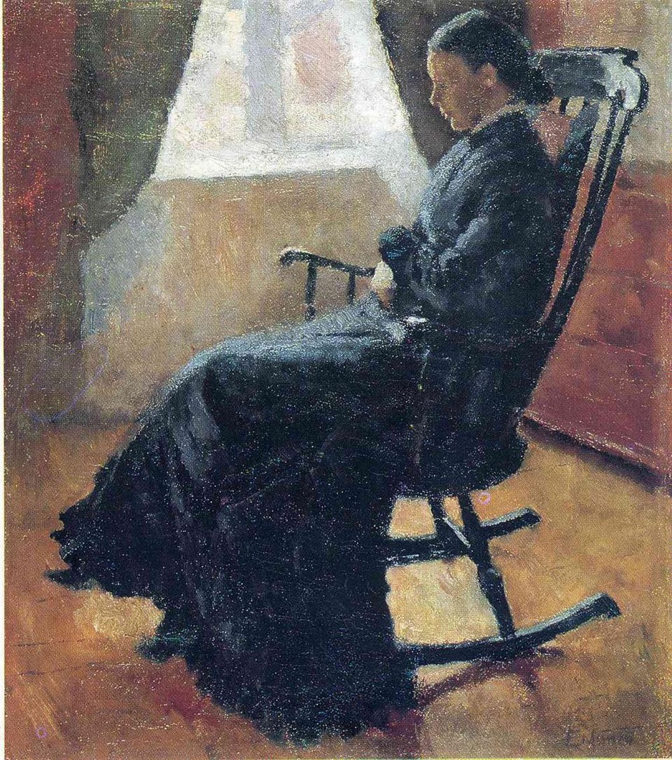 Тётя Карен в кресле-качалке, 1883