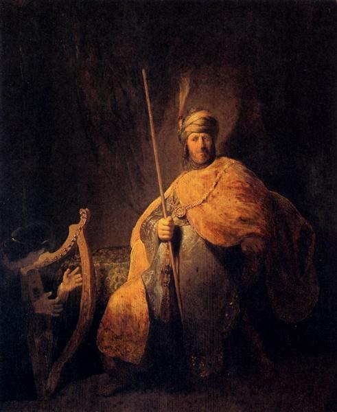 Давид играет на арфе Саулу, c.1629