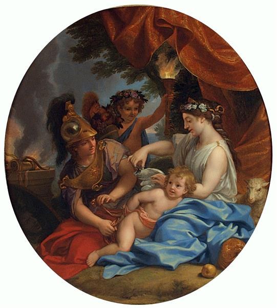 Венера, подрезающая крылья Амуру, 1655
