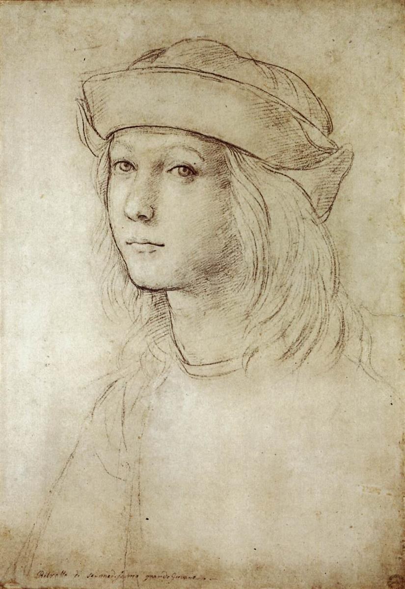 Автопортрет, c.1499 - Рафаэль