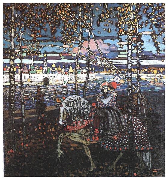 Пара верхом, 1906 - Василий Кандинский