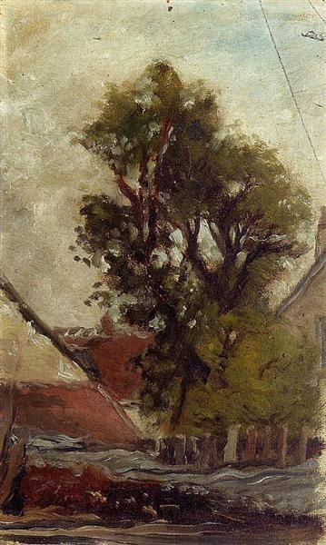Дерево во дворе фермы, 1874