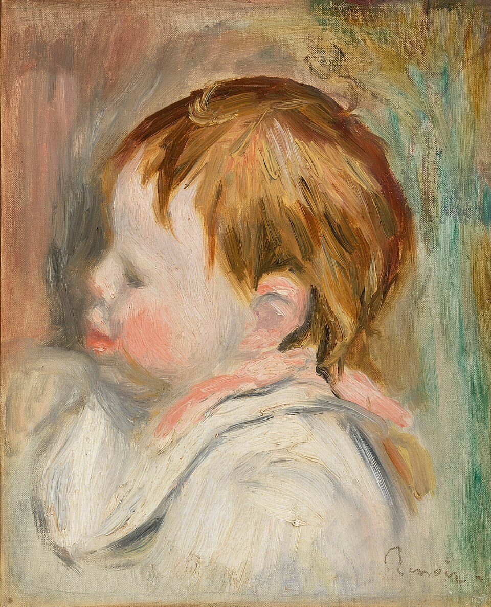 Голова младенца (Tête d'enfant, профиль à gauche)