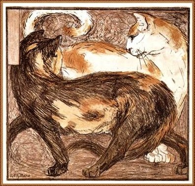 Два кота, 1909