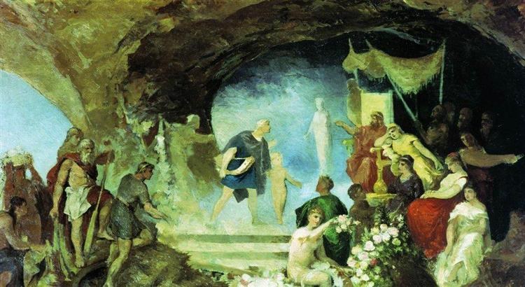 Орфей в подземном мире, 1880 - Генрих Семирадский